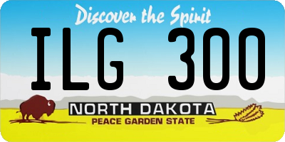 ND license plate ILG300