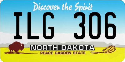 ND license plate ILG306