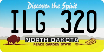 ND license plate ILG320