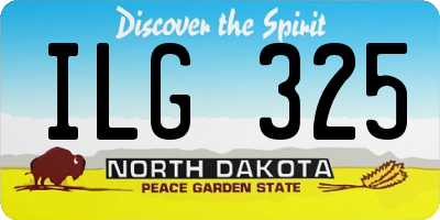 ND license plate ILG325