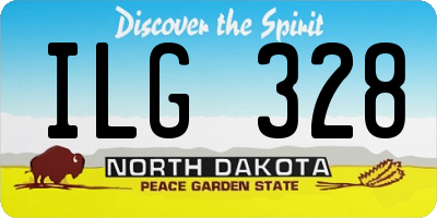 ND license plate ILG328