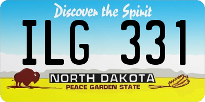 ND license plate ILG331