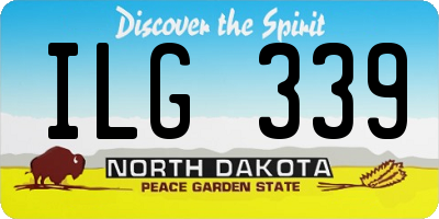 ND license plate ILG339