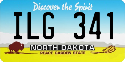 ND license plate ILG341