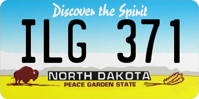ND license plate ILG371
