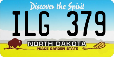 ND license plate ILG379