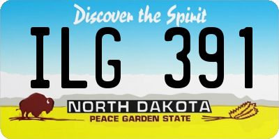 ND license plate ILG391
