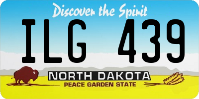 ND license plate ILG439