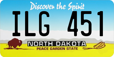 ND license plate ILG451