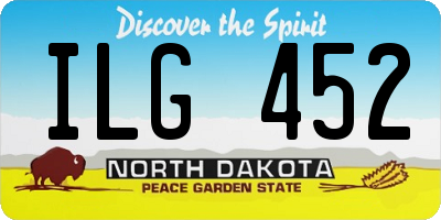 ND license plate ILG452