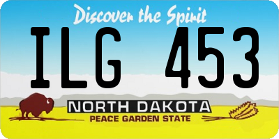 ND license plate ILG453