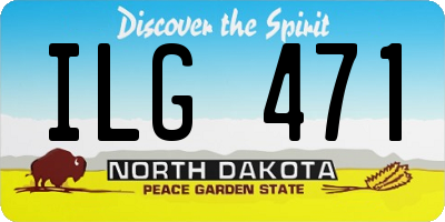 ND license plate ILG471