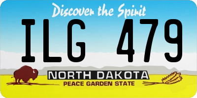 ND license plate ILG479