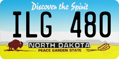 ND license plate ILG480