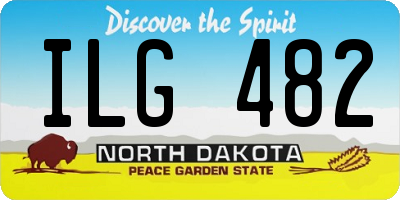 ND license plate ILG482
