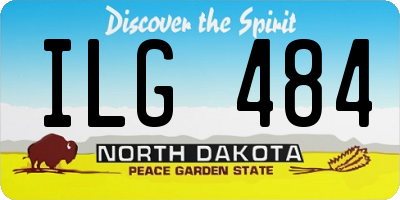 ND license plate ILG484