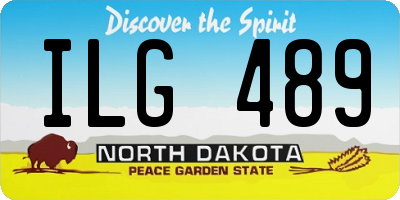 ND license plate ILG489