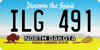 ND license plate ILG491