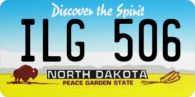 ND license plate ILG506