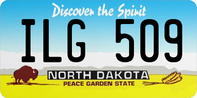 ND license plate ILG509