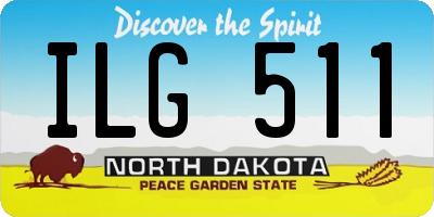ND license plate ILG511