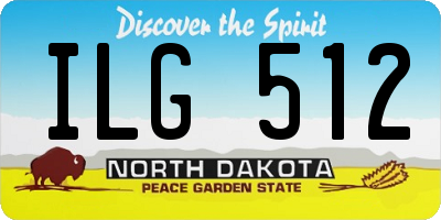 ND license plate ILG512