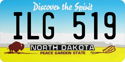 ND license plate ILG519