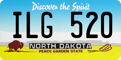 ND license plate ILG520
