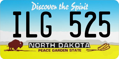 ND license plate ILG525