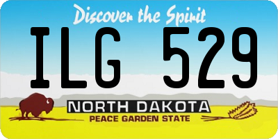 ND license plate ILG529