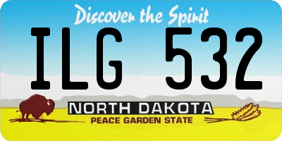 ND license plate ILG532