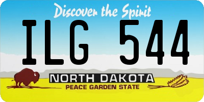 ND license plate ILG544