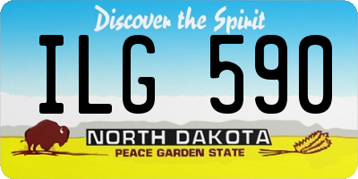 ND license plate ILG590