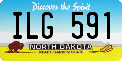 ND license plate ILG591