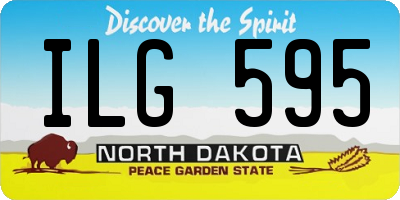 ND license plate ILG595