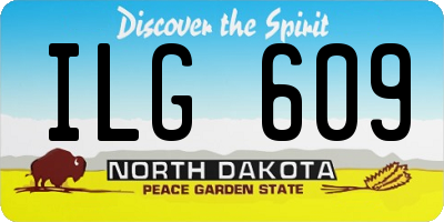 ND license plate ILG609