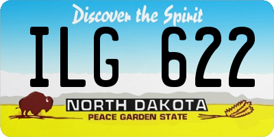 ND license plate ILG622