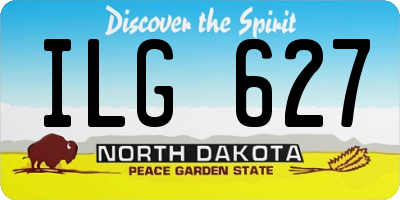 ND license plate ILG627