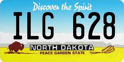 ND license plate ILG628