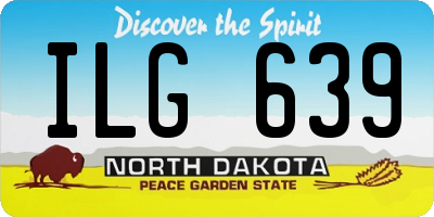 ND license plate ILG639