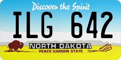 ND license plate ILG642