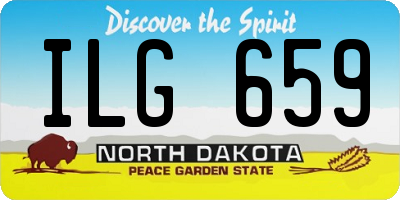 ND license plate ILG659