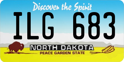 ND license plate ILG683