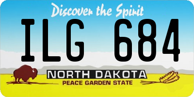 ND license plate ILG684