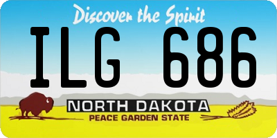 ND license plate ILG686