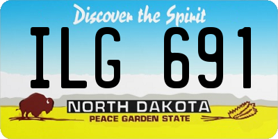 ND license plate ILG691