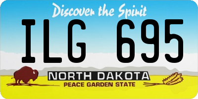 ND license plate ILG695