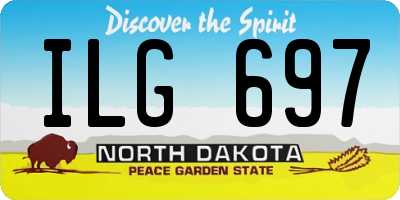 ND license plate ILG697