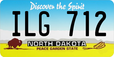 ND license plate ILG712