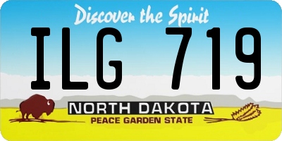ND license plate ILG719
